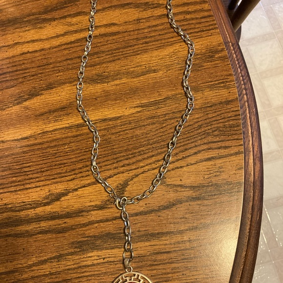 Red Stone Statement Necklace from Spain 19 inches chain - Picture 8 of 9